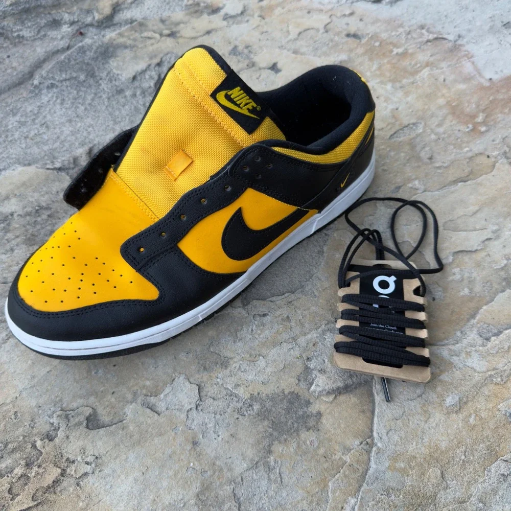 Nike Dunk Low Goldenrod Sneakers Mens 12 Black Yellow